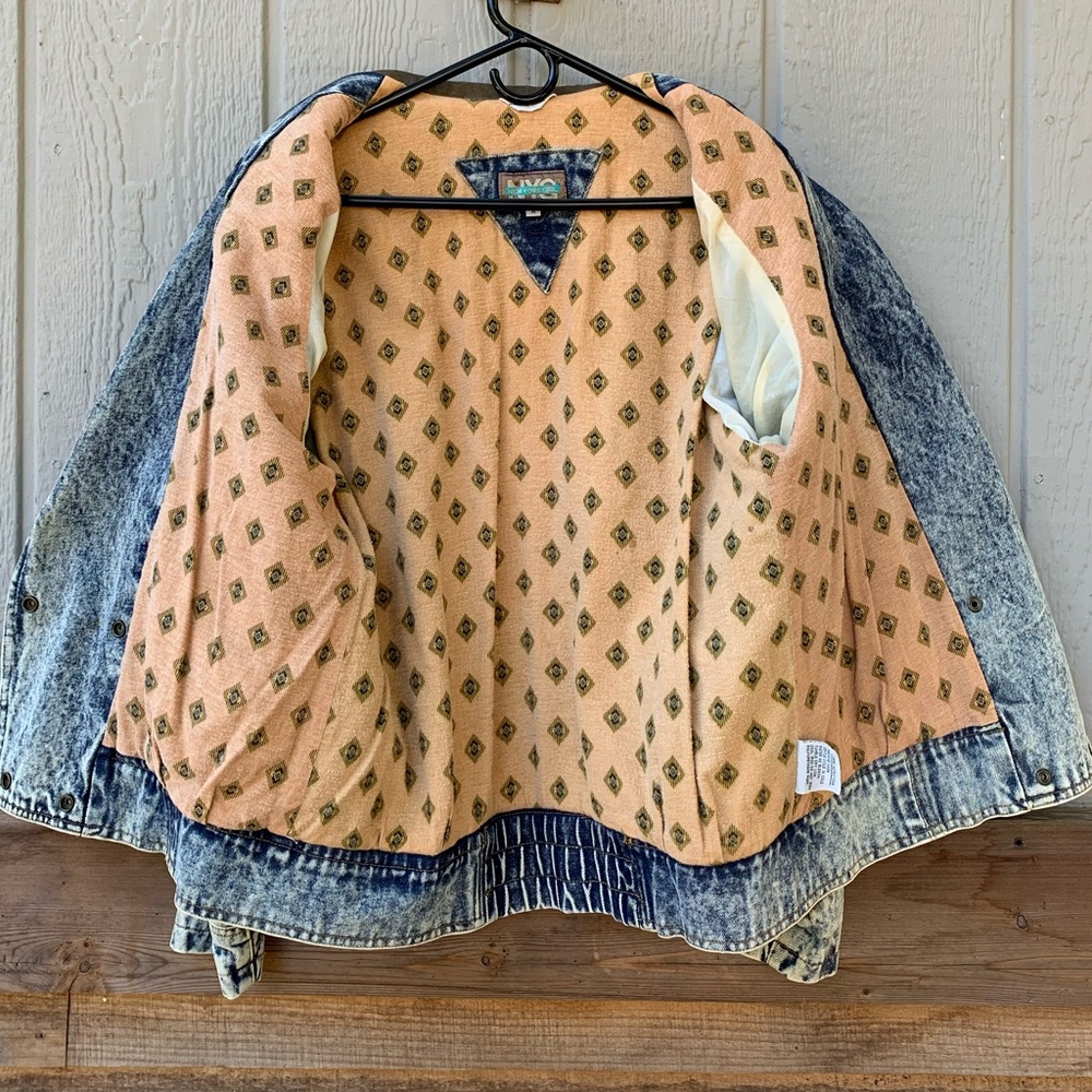 Vintage NY Girl retro 80s oversized denim jacket - Picture 10 of 16